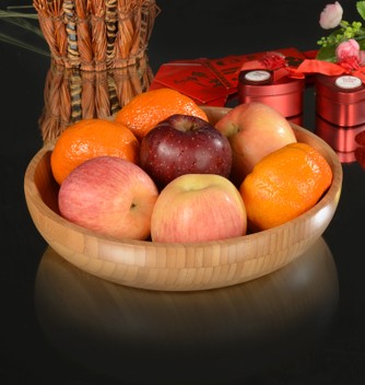 時尚創(chuàng)意天然環(huán)保竹制水果盤