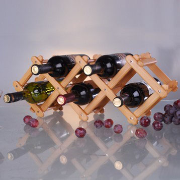 折疊可伸縮紅酒架 歐式香檳葡萄竹酒架